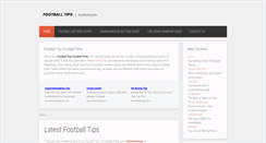 Desktop Screenshot of footballtipsfootballpicks.com