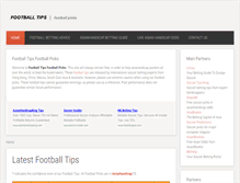 Tablet Screenshot of footballtipsfootballpicks.com